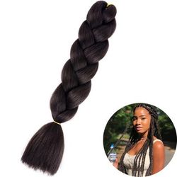 Jumbo Braid Hair Extensions, Ombre Kanekalon Synthetic Yaki Braids For Women, DIY Braiding Hair In Multiple Colors zitong 2 24inches