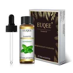EUQEE 10ml Pure Essential Oils With Dropper For Diffusers Lavender, Jasmine, Eucalyptus, Vanilla peppermint