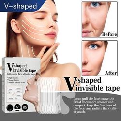 Thin Face Sticker Invisible Face Lift Patch, V Face Breathable Anti Wrinkle Adhesive Tape For Chin Lift & Skin Care Thin Face Sticker Invisible Face Lift Patch, V Face Breathable Anti Wrinkle Adhesive Tape For Chin Lift & Skin Care