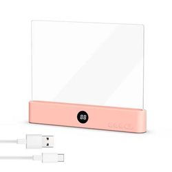 LED Bookmark Reading Light For Bed And Travel pink Change Light