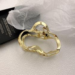 Hollow Liquid Hair Clips, Metal Hair Claw Hairclip For Women, Crab Fashion Accessories & Headband Hairpin gold