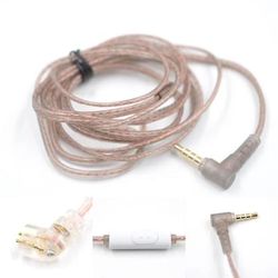 High Purity Copper Twisted Earphone Cable, Upgrade Cable Headset Wire For KZ CCA ZST ZSN Pro ZSR c Pin With Mic