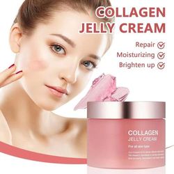 Glow & Lifted Sakura Mask Collagen Jelly Cream With Niacinamide & Hydrolyzed Collagen For Moisturizing & Strengthening 1 Pcs