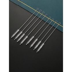 PrecisionClean 10 Piece Stainless Steel Tube And Equipment Cleaning Brush Set white 10 Pcs