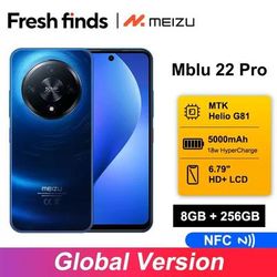 Global Version 2025 Smartphone 50MP Camera 120Hz Display 5000mAh Battery 8gb 256gb Blue