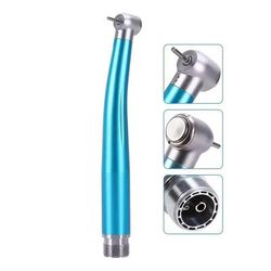 Colorful Dental High Speed Handpiece With Push Button And Air Turbine Spray blue 2 Holes