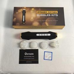 CO2 Oxygenation Facial Device With Brush Head For Skin Whitening And Anti Aging black