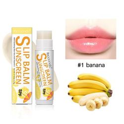 SPF 30 Sunscreen Lip Balm, UVA & UVB Protection, Moisturizing Colorless Lipstick For Healthy Lips banana