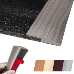 Bande de Transition pour tapis à carrelage, 1M, résistant à l'usure, couverture de seuil découpable, bande de garniture de bordure en PVC pour porte, 1 pièce