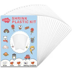 10-50Pcs Heat Shrink Plastic Sheets Shrinky Art Papers Shrink Film Sheet for Adults Handmade Crafts Earrings Keychain DIY Gift