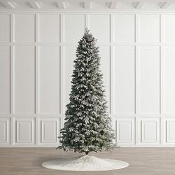 Frosted Snow Spruce Slim Profile Tree - 7-1/2' - Frontgate - Christmas Tree