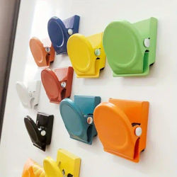 5pcs Magnetic Office& Refrigerator Clips- Colorful Multi-Use Document Organizer, Suitable for Home and Kitchen