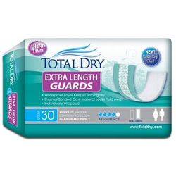TotalDry Bladder Control Pad 12 Inch Length Moderate Absorbency SecureLoc Core One Size Fits Most (975709_CS)