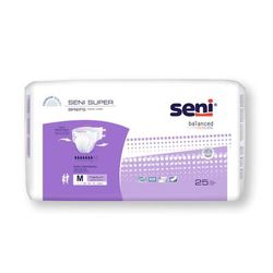 Seni Super Unisex Adult Incontinence Brief Medium Disposable Heavy Absorbency (1163846_CS)