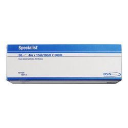 Specialist Plaster Splint 4 X 15 Inch Plaster of Paris White (4802_BX)