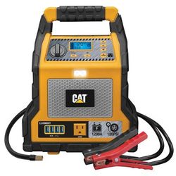 Cat Power Station With 1,200-Peak-Amp Jump Starter, Tire Compressor And Power Inverter, Black/yellow, Cj1000Dxt