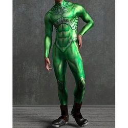 Costume di Carnevale Tuta Intera Costumi zentai con motivi Costume Cosplay Body Stampa Costume Sexy Halloween Per uomo Per donna Costume per Feste Performance Mascherata Adulti