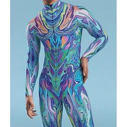Costume di Carnevale Tuta Intera Costumi zentai con motivi Costume Cosplay Body Stampa Costume Sexy Halloween Per uomo Per donna Ragazzi Costume per Feste Performance Mascherata Bambini Adulti