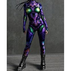 Costume di Carnevale Tuta Intera Costumi zentai con motivi Costume Cosplay Body Stampa Costume Sexy Halloween Per uomo Per donna Ragazzi Costume per Feste Performance Mascherata Bambini Adulti