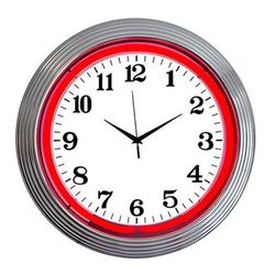 Neonetics 15-Inch Standard Red Neon Clock