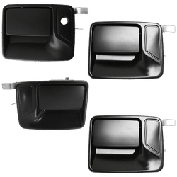 Replacement Exterior Door Handle Plastic Primed, Front, Driver Side & Rear, Passenger Side, SET-F462182-4