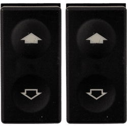 JC Whitney Window Switch Black, Front or Rear, Driver & Passenger Side, 1-year unlimited-mileage warranty SET-JB505205-2