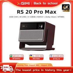 XGIMI RS 20 Pro Max 4K Ultra HD New Laser Zoom DTS HDR10+ Smart Home Theater DLP High Refresh Game Projector