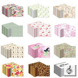 Wedding Napkins Flower Rose Pattern Disposable Tableware Serviettes Tissues Dinner Paper For Wedding Birthday Party Decor