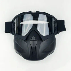 Occhiali per maschera antivento per moto, visiera per casco fuoristrada, occhiali da equitazione antiappannamento e antipolvere, occhiali protettivi per sport all'aria aperta