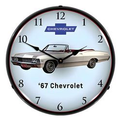 Collectable Sign and Clock 1967 Impala Convertible Backlit Wall Clock