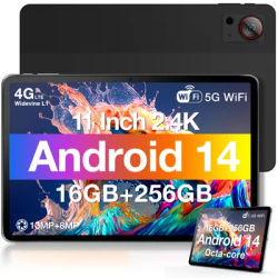 DOOGEE T30S Smart Tablet PC 6GB 256GB 11" 2.4K TÜV Certified Display T606 Octa Core 13MP Camera Quad Speakers 8580mAh Battery