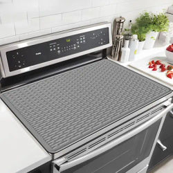 Tapis de table de cuisson à Induction en Silicone, couverture de cuisinière à Induction, résistant à la chaleur, antidérapant, tapis de protection pour table de cuisson à Induction, outils de cuisine