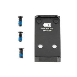 C&H Precision V4 Optic Mounting Plate For Echelon to Holosun 407K/507K and C&H EDC Anodized Finish Black SA-ECH-HOLOK