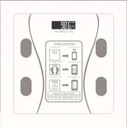 Balance de graisse corporelle intelligente sans fil, numérique, pour salle de bain, analyseur de Composition corporelle, avec application pour Smartphone, compatible Bluetooth