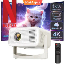New HT23plus Projector Android 11 650ANSI HD 4K Native 1080P Dual Wifi6 BT5.2 Cinema Theater Portable Projectors HY300 Upgraded