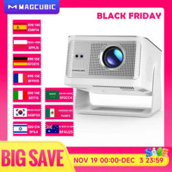 Magcubic 900ANSI Android 14 Projector Auto Focus Support 8K Native 1080P With Wifi6 BT5.4 16G Allwinner H726 Portable HY350Max