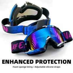 Occhiali da motocross Occhiali da sole da moto Uomo MTB ATV Protezione antivento Sci Ciclismo Racing Dirt Bike Occhiali fuoristrada