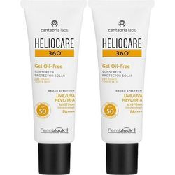 Heliocare 360° Oil Free Spf 50 Set da 2 2x50 ml Crema solare
