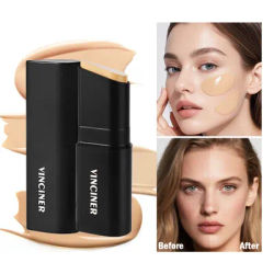 VINCINER Lightweight Concealer Foundation Stick Face Matte Waterproof Full Coverage Concealer Cream Moisturizing Base Makeup