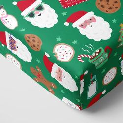 Cookies for Santa Fitted Crib Sheet - Standard