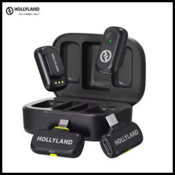 Hollyland LARK A1 Wireless Microphone for iPhone Android Camera Noise Cancellation for Video Recording Streaming Mic