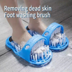 [Lazy Foot Scrub]1pc Lazy Artifact Foot Scrub Brush | Dead Light Beige Remover with Suction Cup, No Power Needed, Compact Design