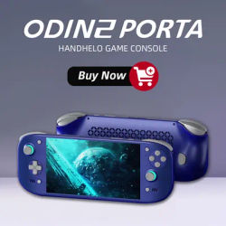 AMPOWN AYN Odin 2 Portal Portable Retro Video Game 7-Inch OLED Handheld Game Players 8Gen2 8000mAh Android 13 Custom Wireless