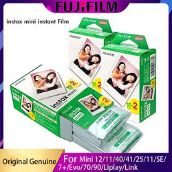 Origin Instax Mini Film Paper Fujifilm Instax Film Camera 10-100Sheets for Fujifilm Instax Mini 12 11 9 40 41 SE Link Liplay EVO