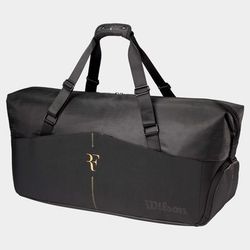 Wilson RF 01 Practice Tennis Duffel 6 Pack Laver Cup 2025 Black Tennis Bags