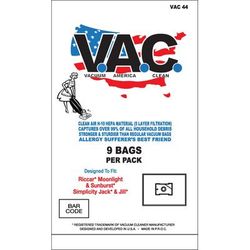 Riccar/Simplicity Moonlight/Sunburst Type Z Replacement HEPA Filter Bags, 9 Pack