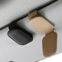 Porta occhiali da sole con clip multifunzionale per visiera parasole universale per auto 1PC, organizer per carte/tucali, accessorio automatico di facile installazione