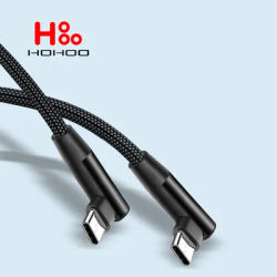 5A USB C-Type C Câble 90 degrés pour iPhone 17 16 15 Pro max ipad MacBook 100W Câble de charge rapide pour Huawei Oneplus Ace 5 2 Pro 13 12 Xiaomi Poco X3 Pro Chargeur Fil de données