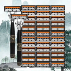 Shaver Brand New Design Men Razor Shaving Three Layer Shaver Reusable Razor Imported Blade Multi Tool Head Change