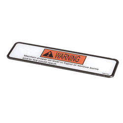 Henny Penny 168576 LABEL-DANGER SHORTENING-EVOL (HEN168576)